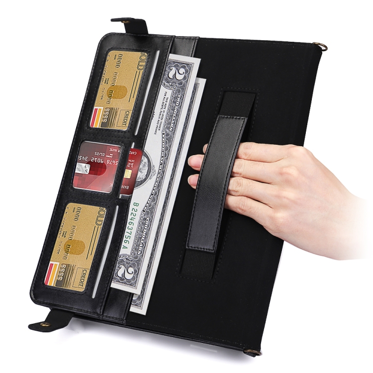 For iPad Pro 12.9 2021 / 2020 Envelope Horizontal Flip PU Leather Tablet Case with Card Slots & Pen Slots & Holder & Wallet & Photo Frame & Shoulder Strap(Black) For iPad Pro 12.9 2021 / 2020 Envelope Horizontal Flip PU Leather Tablet Case with Card Slots & Pen Slots & Holder & Wallet & Photo Frame & Shoulder Strap(Black)