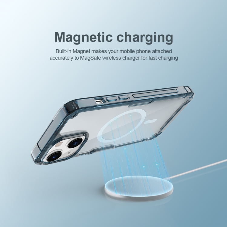 For iPhone 14 NILLKIN Ultra Clear Magsafe PC + TPU Phone Case (Transparent)