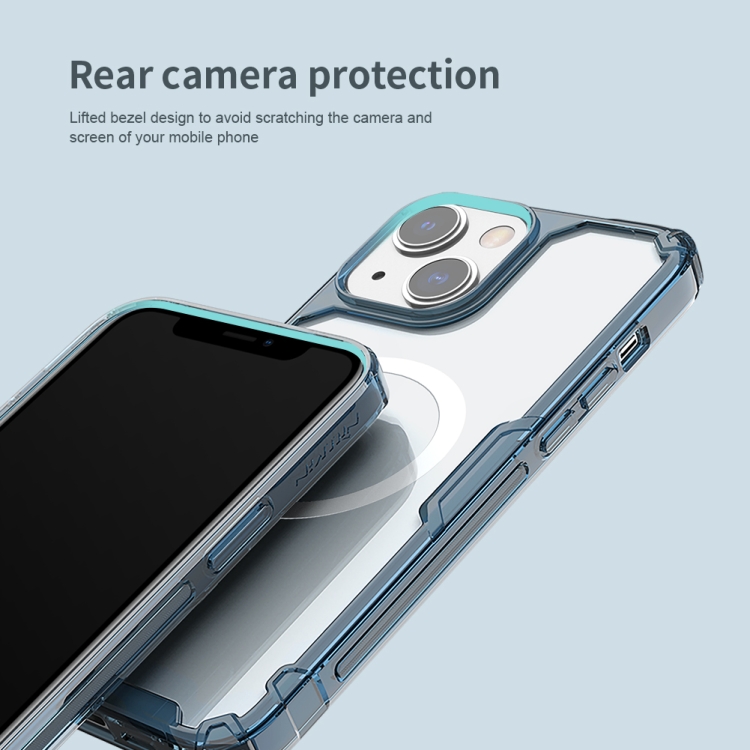 For iPhone 14 NILLKIN Ultra Clear Magsafe PC + TPU Phone Case (Transparent)