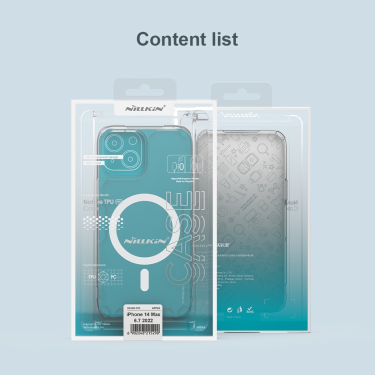 For iPhone 14 Plus NILLKIN Ultra Clear Magsafe PC + TPU Phone Case (Transparent) For iPhone 14 Plus NILLKIN Ultra Clear Magsafe PC + TPU Phone Case (Transparent)