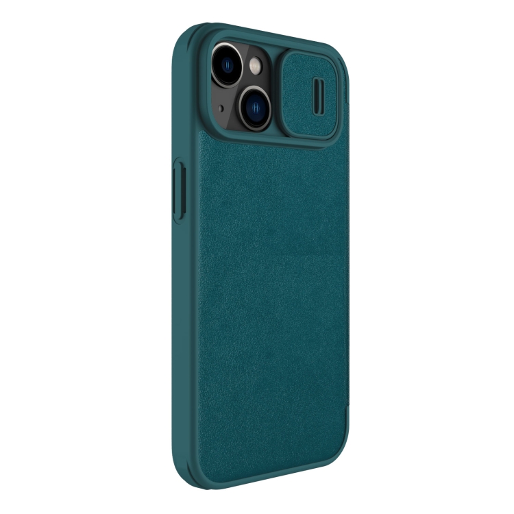 For iPhone 14 NILLKIN QIN Series Pro Leather Phone Case(Green) For iPhone 14 NILLKIN QIN Series Pro Leather Phone Case(Green)