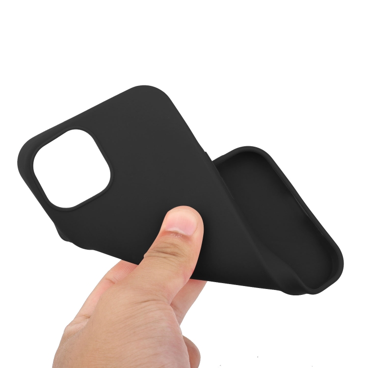 For iPhone 14 Shockproof Frosted TPU Protective Case(Black) For iPhone 14 Shockproof Frosted TPU Protective Case(Black)