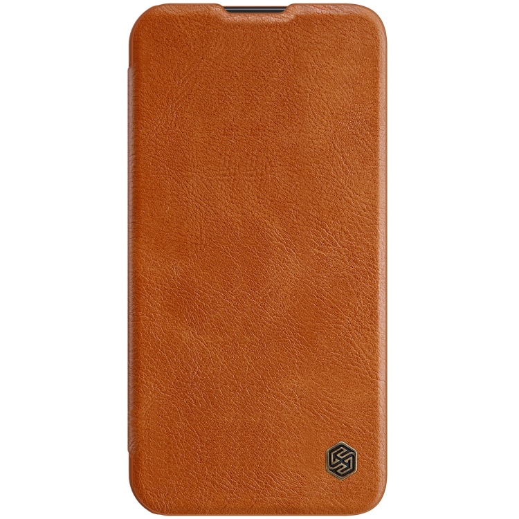 For iPhone 14 NILLKIN QIN Series Pro Crazy Horse Texture Leather Case(Brown) For iPhone 14 NILLKIN QIN Series Pro Crazy Horse Texture Leather Case(Brown)