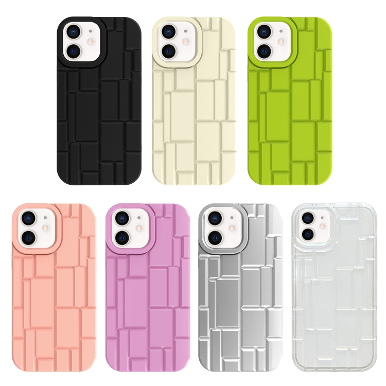 For iPhone 12 / 12 Pro 3D Ice Cubes Liquid Silicone Phone Case(Black) For iPhone 12 / 12 Pro 3D Ice Cubes Liquid Silicone Phone Case(Black)