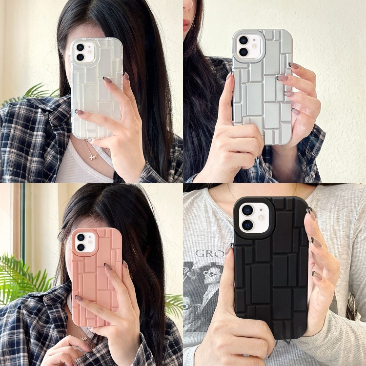 For iPhone 12 / 12 Pro 3D Ice Cubes Liquid Silicone Phone Case(Black) For iPhone 12 / 12 Pro 3D Ice Cubes Liquid Silicone Phone Case(Black)