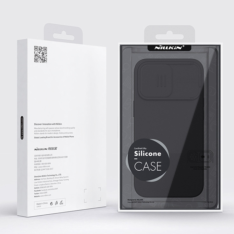 For iPhone 14 NILLKIN CamShield Liquid Silicone Phone Case(Black) For iPhone 14 NILLKIN CamShield Liquid Silicone Phone Case(Black)