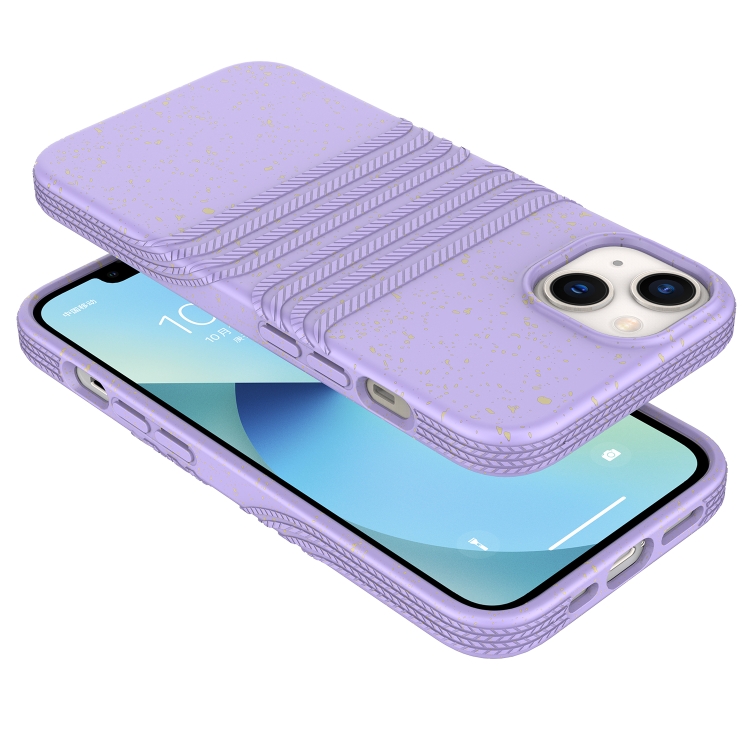For iPhone 14 Wheat Straw Material Degradable TPU Phone Case(Pink) For iPhone 14 Wheat Straw Material Degradable TPU Phone Case(Pink)