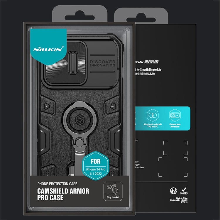 For iPhone 14 Plus NILLKIN CamShield Armor Pro Magnetic Phone Case(Black) For iPhone 14 Plus NILLKIN CamShield Armor Pro Magnetic Phone Case(Black)