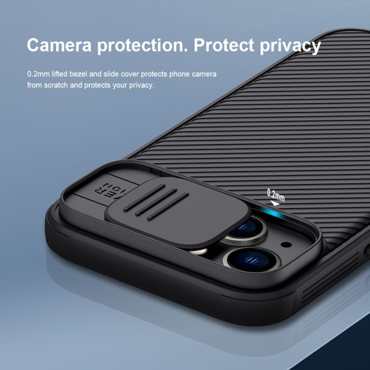 For iPhone 14 Plus NILLKIN CamShield Pro Protective Phone Case(Black) For iPhone 14 Plus NILLKIN CamShield Pro Protective Phone Case(Black)
