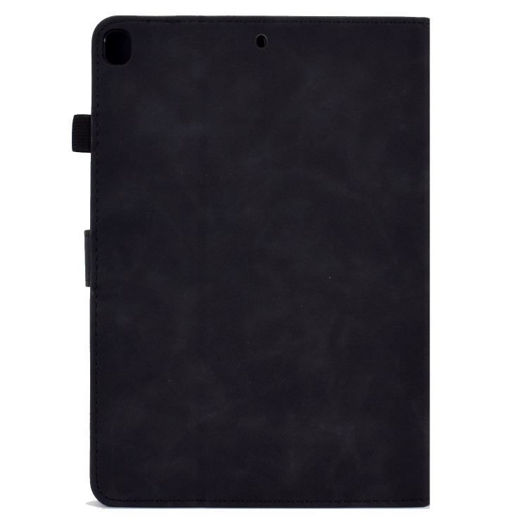 For iPad 10.2 / Air 10.5 2019 Embossed Smile Flip Tablet Leather Smart Case(Black) For iPad 10.2 / Air 10.5 2019 Embossed Smile Flip Tablet Leather Smart Case(Black)