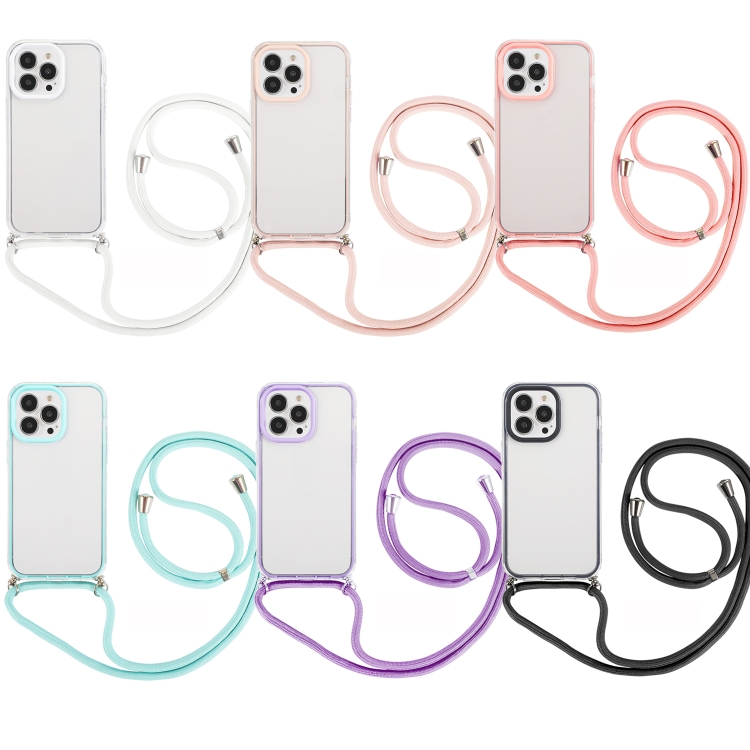 For iPhone 14 Pro 3 In 1 PC + TPU Transparent Phone Case(Purple)