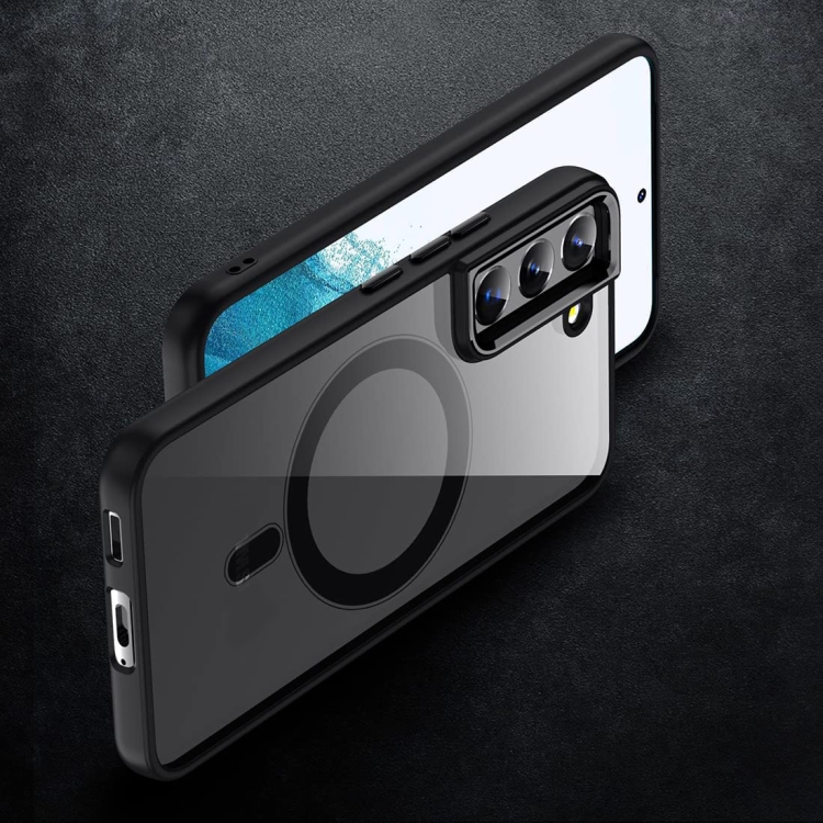 For Samsung Galaxy S22 5G Acrylic PC MagSafe Phone Case(Black) For Samsung Galaxy S22 5G Acrylic PC MagSafe Phone Case(Black)