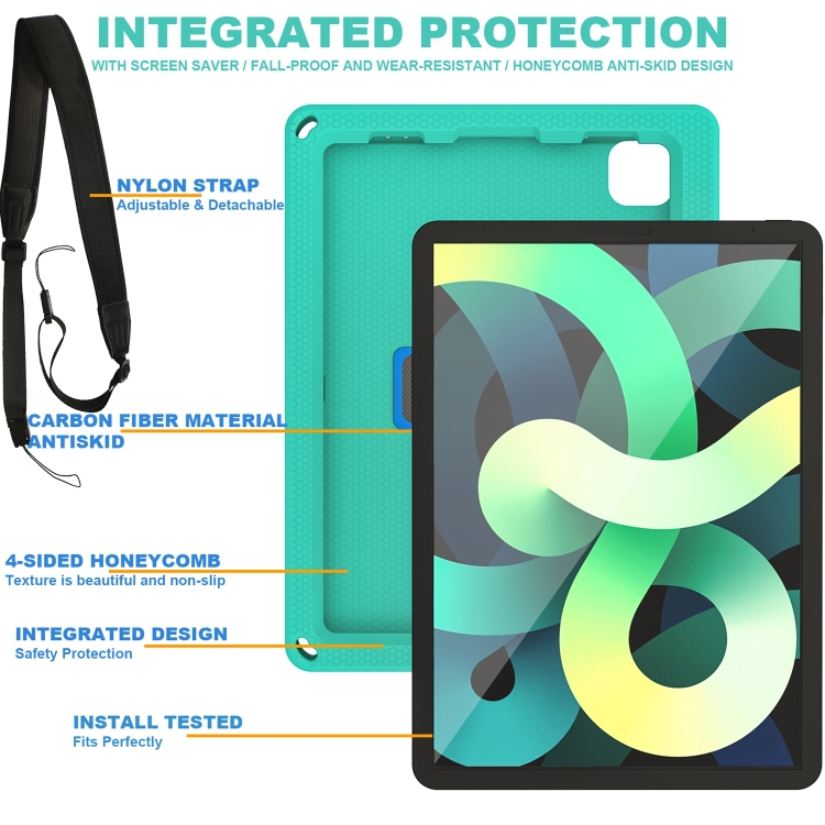 EVA + PC Tablet Case with Shoulder Strap For iPad Pro 11 inch 2020 / 2018 / Air 5 / Air 4(Glacier Green) EVA + PC Tablet Case with Shoulder Strap For iPad Pro 11 inch 2020 / 2018 / Air 5 / Air 4(Glacier Green)