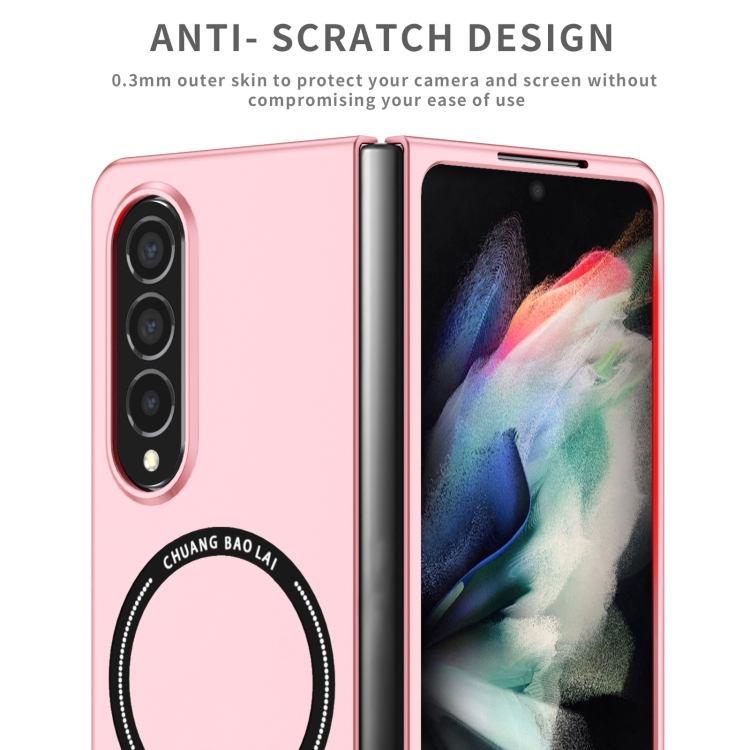 For Samsung Galaxy Z Fold4 Magsafe Magnetic Folding PC Phone Case(Pink) For Samsung Galaxy Z Fold4 Magsafe Magnetic Folding PC Phone Case(Pink)