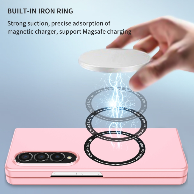 For Samsung Galaxy Z Fold4 Magsafe Magnetic Folding PC Phone Case(Pink) For Samsung Galaxy Z Fold4 Magsafe Magnetic Folding PC Phone Case(Pink)