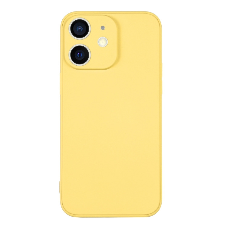 For iPhone 12 Silicone Phone Case with Wrist Strap(Yellow) For iPhone 12 Silicone Phone Case with Wrist Strap(Yellow)