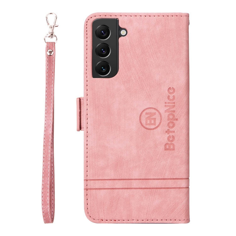 For Samsung Galaxy S22+ 5G BETOPNICE Dual-side Buckle Leather Phone Case(Pink) For Samsung Galaxy S22+ 5G BETOPNICE Dual-side Buckle Leather Phone Case(Pink)