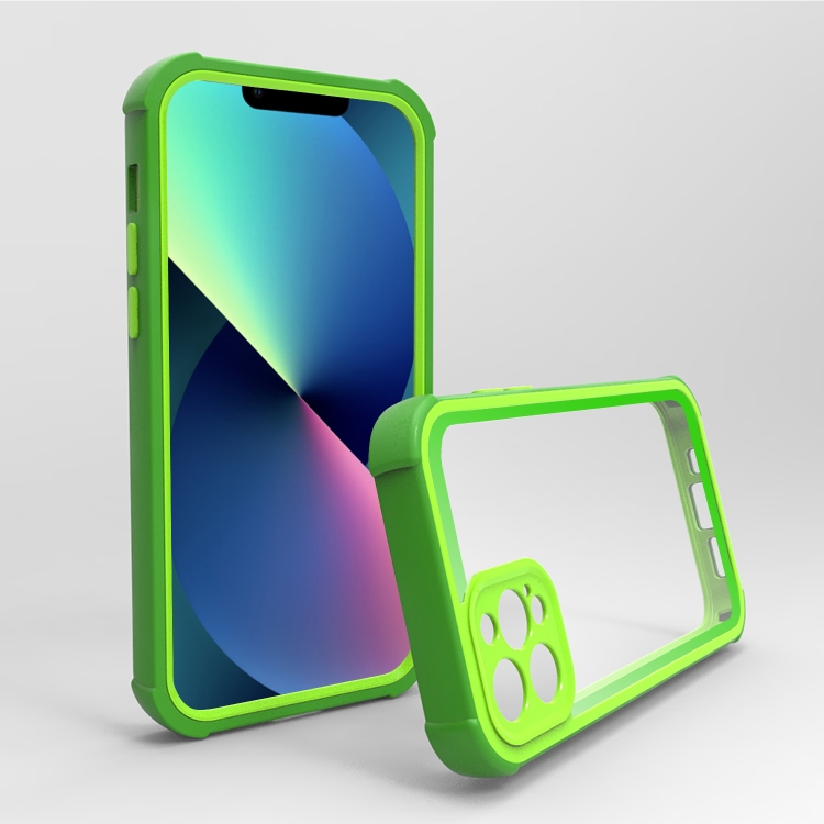 For iPhone 14 Pro Acrylic + TPU Shockproof Phone Case(Grass Green) For iPhone 14 Pro Acrylic + TPU Shockproof Phone Case(Grass Green)