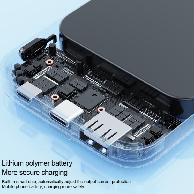 WEKOME WP-303 Gonen Series 20000mAh LED Display Fast Charging Power Bank(Black) - B7