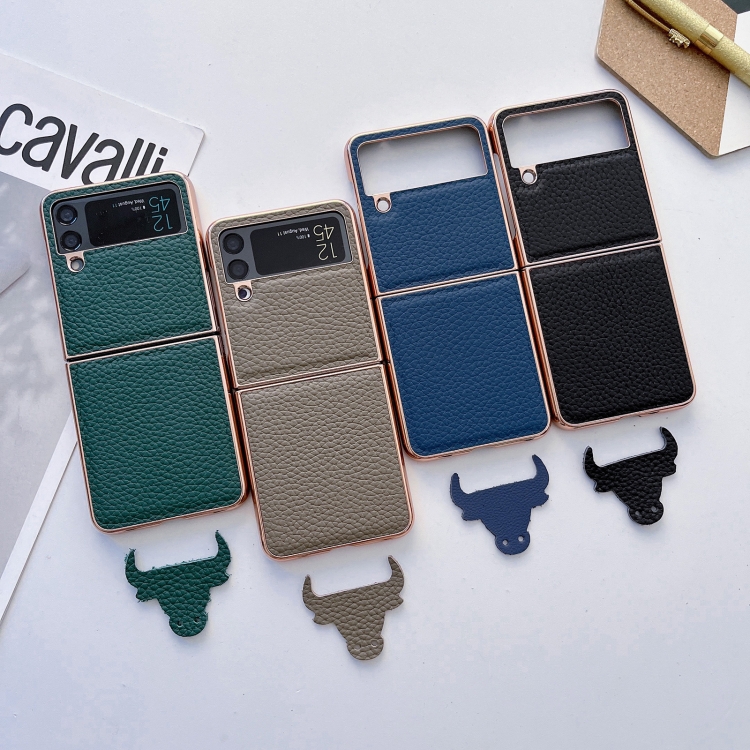 For Samsung Galaxy Z Flip4 Star Series Nano Electroplating PU Phone Case(Elephant Grey) For Samsung Galaxy Z Flip4 Star Series Nano Electroplating PU Phone Case(Elephant Grey)