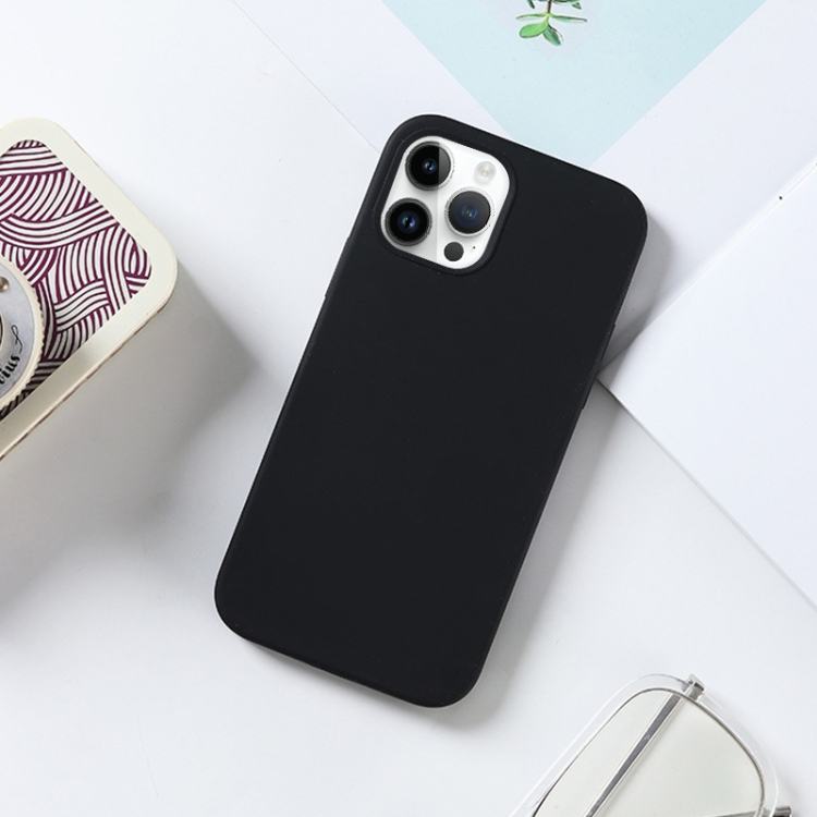 For iPhone 14 Plus Solid Silicone Phone Case(Orange) For iPhone 14 Plus Solid Silicone Phone Case(Orange)