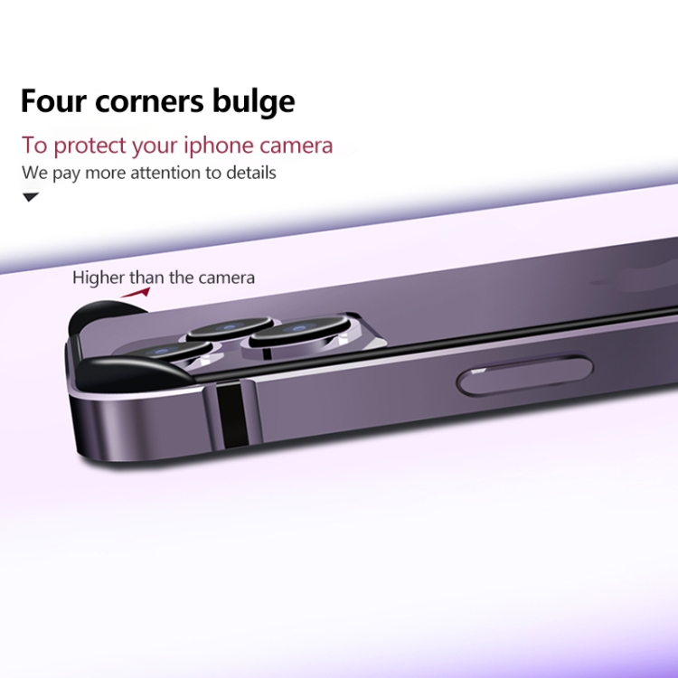For iPhone 14 TPU + Aluminum Alloy Frame Phone Case(Black) For iPhone 14 TPU + Aluminum Alloy Frame Phone Case(Black)