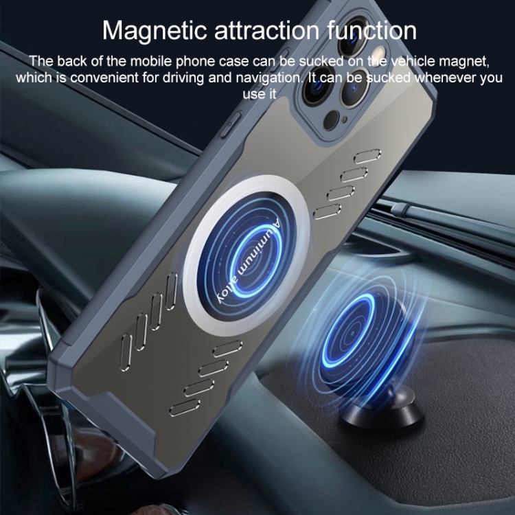 For iPhone 14 Gaming Cooling Phone Case(Blue)