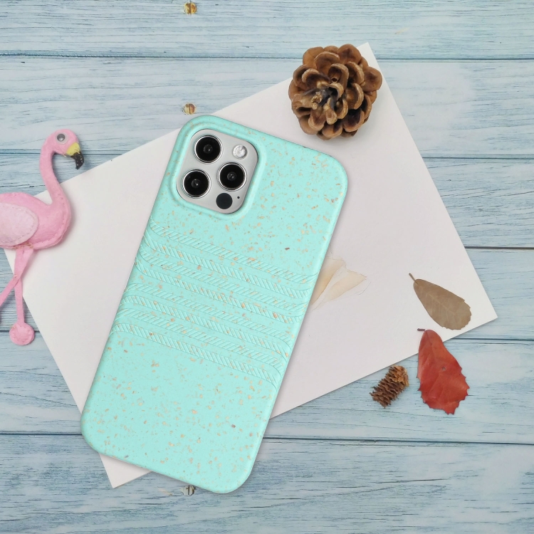For iPhone 11 Pro Max Wheat Straw Material Degradable TPU Phone Case(Light Green) For iPhone 11 Pro Max Wheat Straw Material Degradable TPU Phone Case(Light Green)