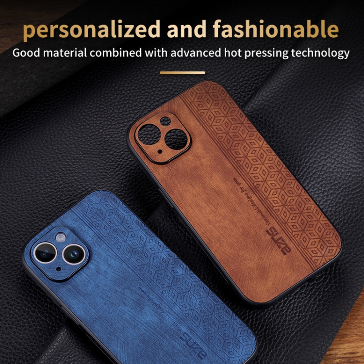 For iPhone 14 Plus AZNS 3D Embossed Skin Feel Phone Case(Black) For iPhone 14 Plus AZNS 3D Embossed Skin Feel Phone Case(Black)