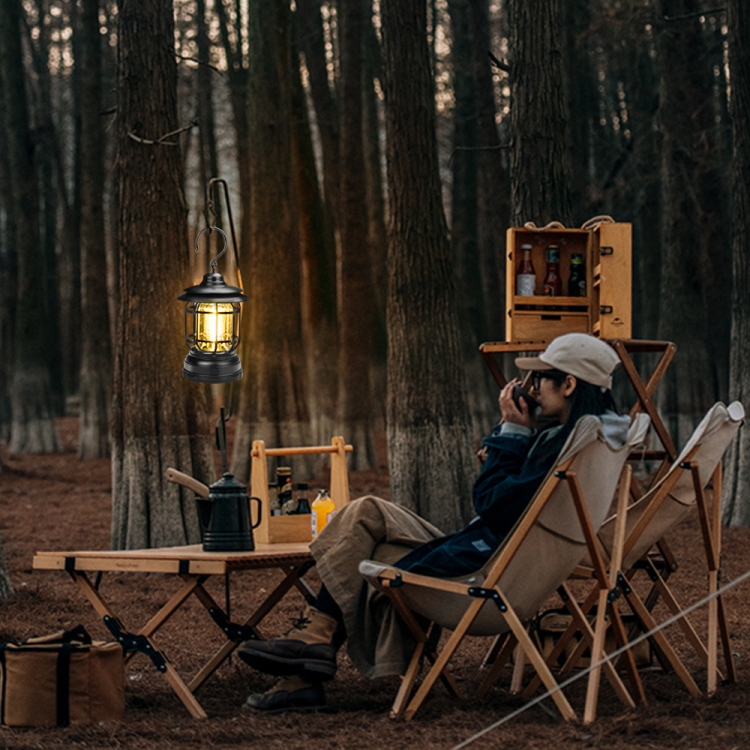  Lámpara de camping retro portátil – Linterna de
