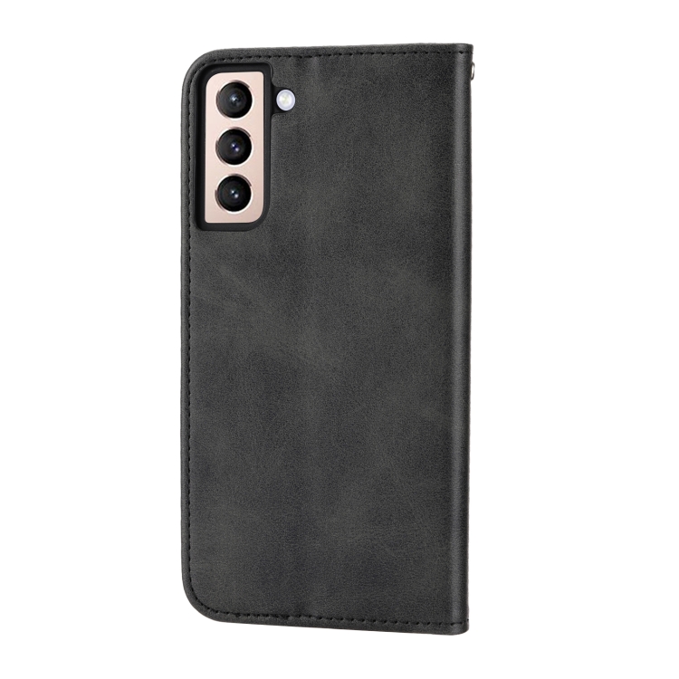 For Samsung Galaxy S22+ 5G Cubic Grid Calf Texture Magnetic Closure Leather Phone Case(Black) For Samsung Galaxy S22+ 5G Cubic Grid Calf Texture Magnetic Closure Leather Phone Case(Black)