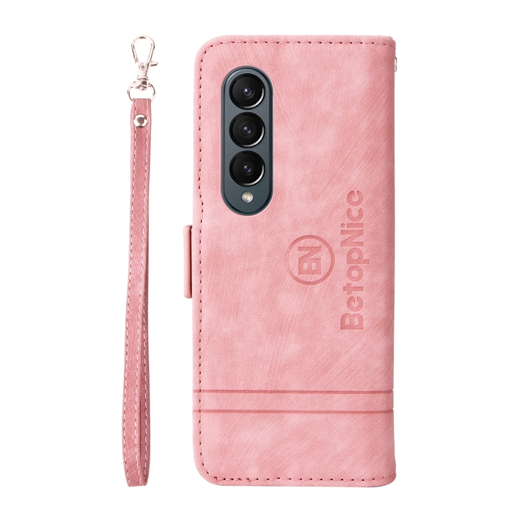 For Samsung Galaxy Z Fold4 BETOPNICE Dual-side Buckle Leather Phone Case(Pink) For Samsung Galaxy Z Fold4 BETOPNICE Dual-side Buckle Leather Phone Case(Pink)