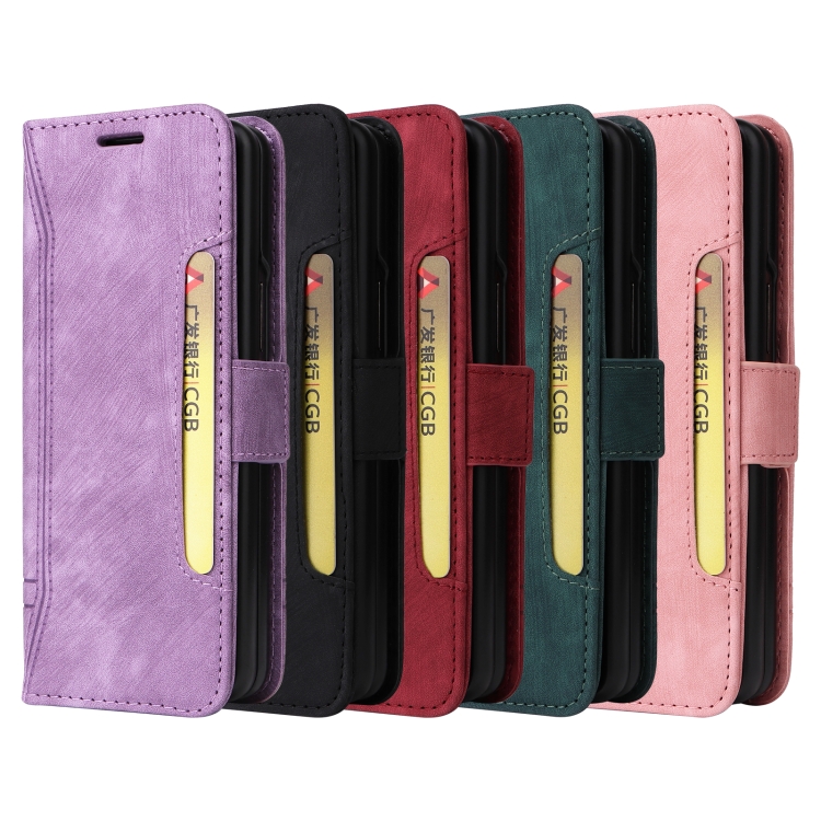 For Samsung Galaxy Z Fold4 BETOPNICE Dual-side Buckle Leather Phone Case(Pink) For Samsung Galaxy Z Fold4 BETOPNICE Dual-side Buckle Leather Phone Case(Pink)