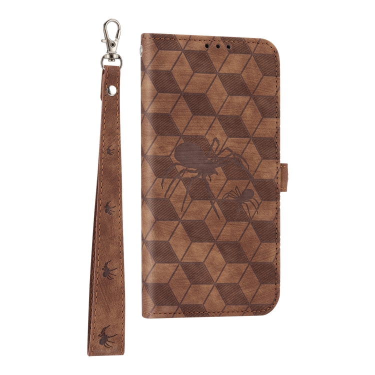 For Samsung Galaxy S22+ Spider Printed Leather Phone Case(Brown) For Samsung Galaxy S22+ Spider Printed Leather Phone Case(Brown)