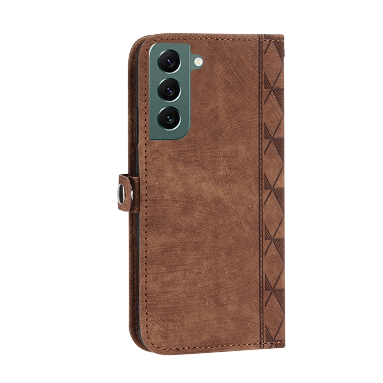 For Samsung Galaxy S22+ Spider Printed Leather Phone Case(Brown) For Samsung Galaxy S22+ Spider Printed Leather Phone Case(Brown)