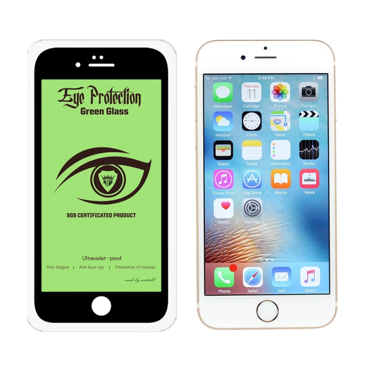 For iPhone 6 Plus MIETUBL 9H Hardness Eye-caring Anti-glare Green Light Tempered Glass Film(Black) For iPhone 6 Plus MIETUBL 9H Hardness Eye-caring Anti-glare Green Light Tempered Glass Film(Black)