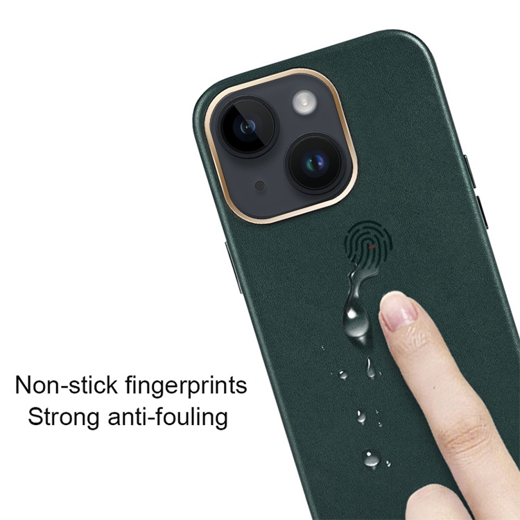 For iPhone 14 Mutural Mingdian Series PU + PC Full Coverage Shockproof Case(Green)