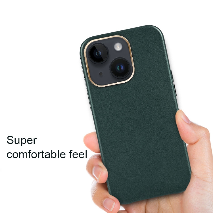 For iPhone 14 Mutural Mingdian Series PU + PC Full Coverage Shockproof Case(Green)