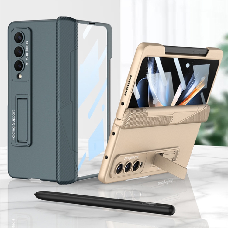 For Samsung Galaxy Z Fold4 GKK Integrated Magnetic Folding Phone Case with Pen Slot(Champagne Gold) For Samsung Galaxy Z Fold4 GKK Integrated Magnetic Folding Phone Case with Pen Slot(Champagne Gold)