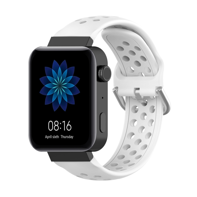 SUNSKY - Para Xiaomi Watch / Huawei Honor S1 18mm Color sólido Sport Sport  Strap Wheamband (blanco)