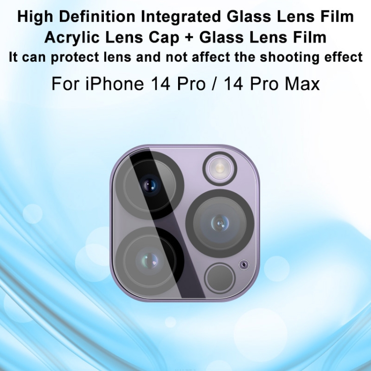 For iPhone 14 Pro / 14 Pro Max imak High Definition Integrated Glass Lens Film For iPhone 14 Pro / 14 Pro Max imak High Definition Integrated Glass Lens Film