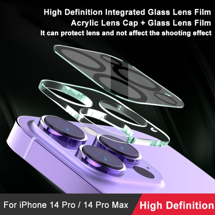 For iPhone 14 Pro / 14 Pro Max imak High Definition Integrated Glass Lens Film For iPhone 14 Pro / 14 Pro Max imak High Definition Integrated Glass Lens Film