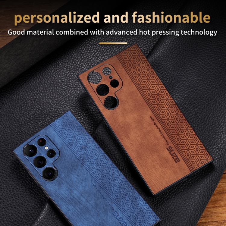 For Samsung Galaxy S22 Ultra 5G AZNS 3D Embossed Skin Feel Phone Case(Black) For Samsung Galaxy S22 Ultra 5G AZNS 3D Embossed Skin Feel Phone Case(Black)