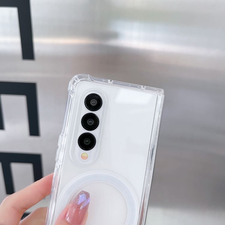 For Samsung Galaxy Z Fold4 Magsafe Magnetic Transparent Shockproof Phone Case For Samsung Galaxy Z Fold4 Magsafe Magnetic Transparent Shockproof Phone Case