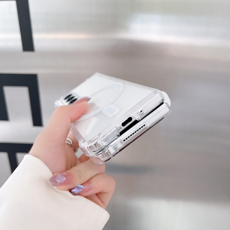 For Samsung Galaxy Z Fold4 Magsafe Magnetic Transparent Shockproof Phone Case For Samsung Galaxy Z Fold4 Magsafe Magnetic Transparent Shockproof Phone Case