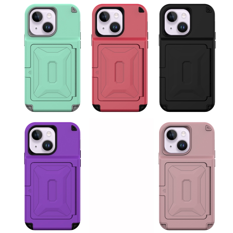For iPhone 14 Plus 3 in 1 PC + TPU Mirror Phone Case(Red) For iPhone 14 Plus 3 in 1 PC + TPU Mirror Phone Case(Red)