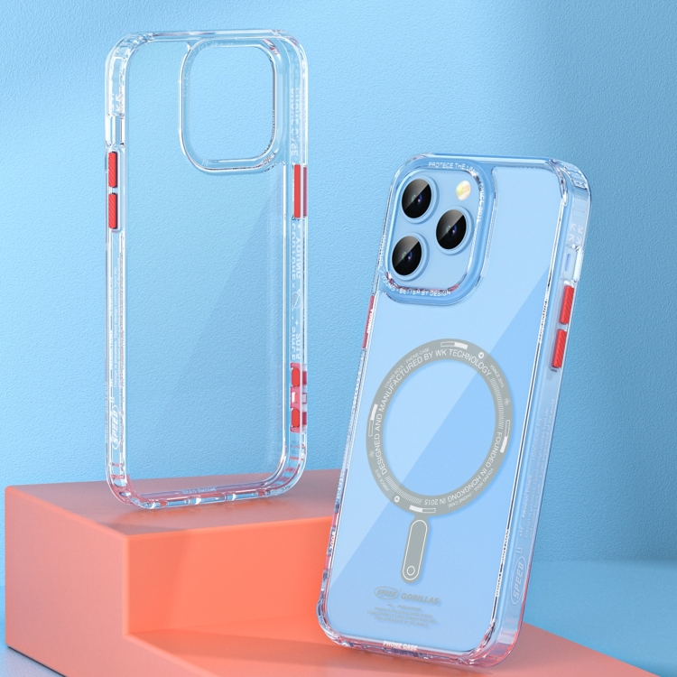 For iPhone 14 WEKOME Gorillas Clear Magsafe Phone Case(Transparent) For iPhone 14 WEKOME Gorillas Clear Magsafe Phone Case(Transparent)