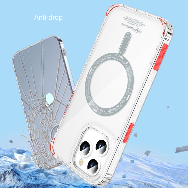 For iPhone 14 WEKOME Gorillas Clear Magsafe Phone Case(Transparent) For iPhone 14 WEKOME Gorillas Clear Magsafe Phone Case(Transparent)