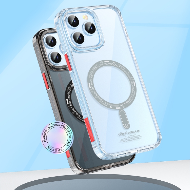 For iPhone 14 WEKOME Gorillas Clear Magsafe Phone Case(Transparent) For iPhone 14 WEKOME Gorillas Clear Magsafe Phone Case(Transparent)