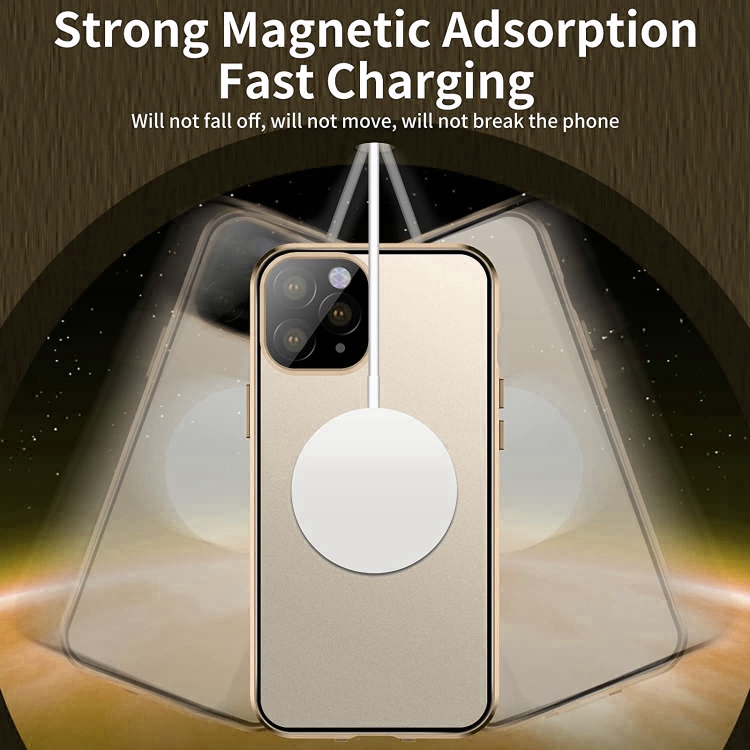 For iPhone 14 Pro 360 Full Body Magnetic Frosted Magsafe Phone Case(Black) For iPhone 14 Pro 360 Full Body Magnetic Frosted Magsafe Phone Case(Black)
